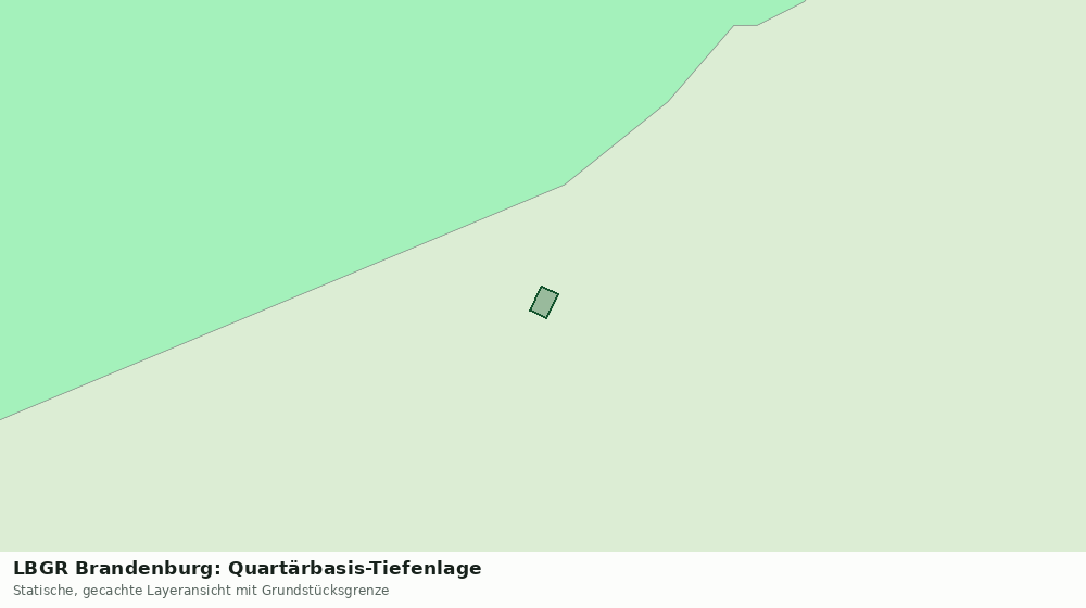 Statische Kartenansicht: LBGR Brandenburg: Quartärbasis-Tiefenlage