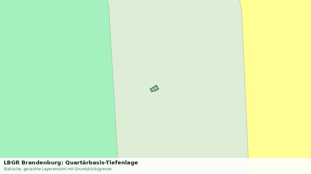 Statische Kartenansicht: LBGR Brandenburg: Quartärbasis-Tiefenlage