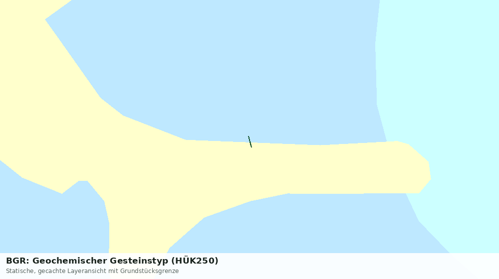 Statische Kartenansicht: BGR: Geochemischer Gesteinstyp (HÜK250)