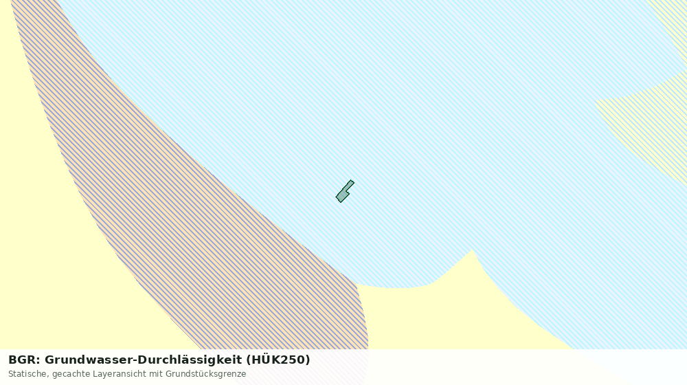 Statische Kartenansicht: BGR: Grundwasser-Durchlässigkeit (HÜK250)