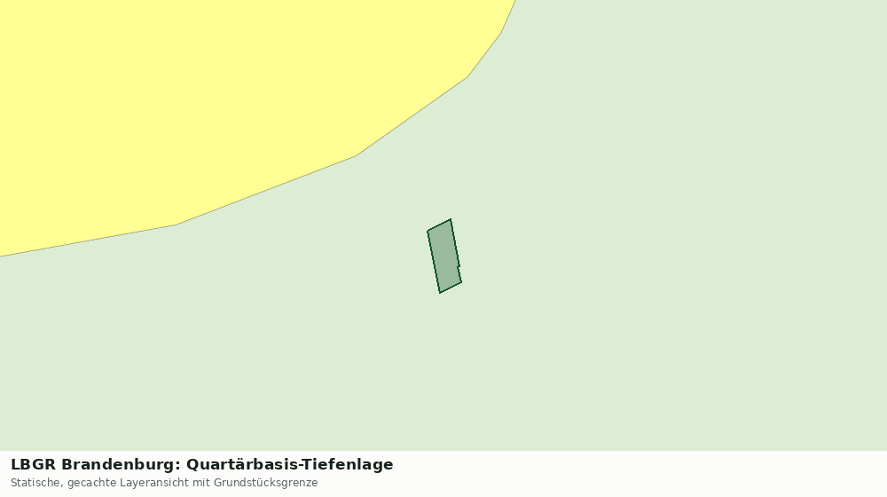 Statische Kartenansicht: LBGR Brandenburg: Quartärbasis-Tiefenlage