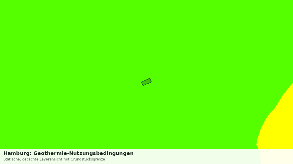 Statische Kartenansicht: Hamburg: Geothermie-Nutzungsbedingungen