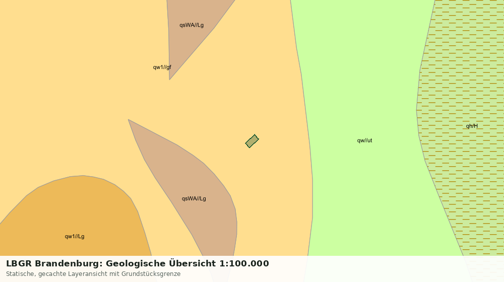 Statische Kartenansicht: LBGR Brandenburg: Geologische Übersicht 1:100.000