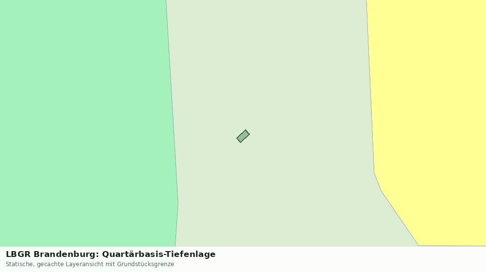 Statische Kartenansicht: LBGR Brandenburg: Quartärbasis-Tiefenlage