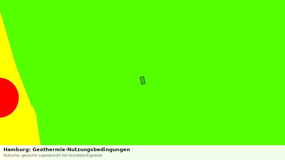 Statische Kartenansicht: Hamburg: Geothermie-Nutzungsbedingungen