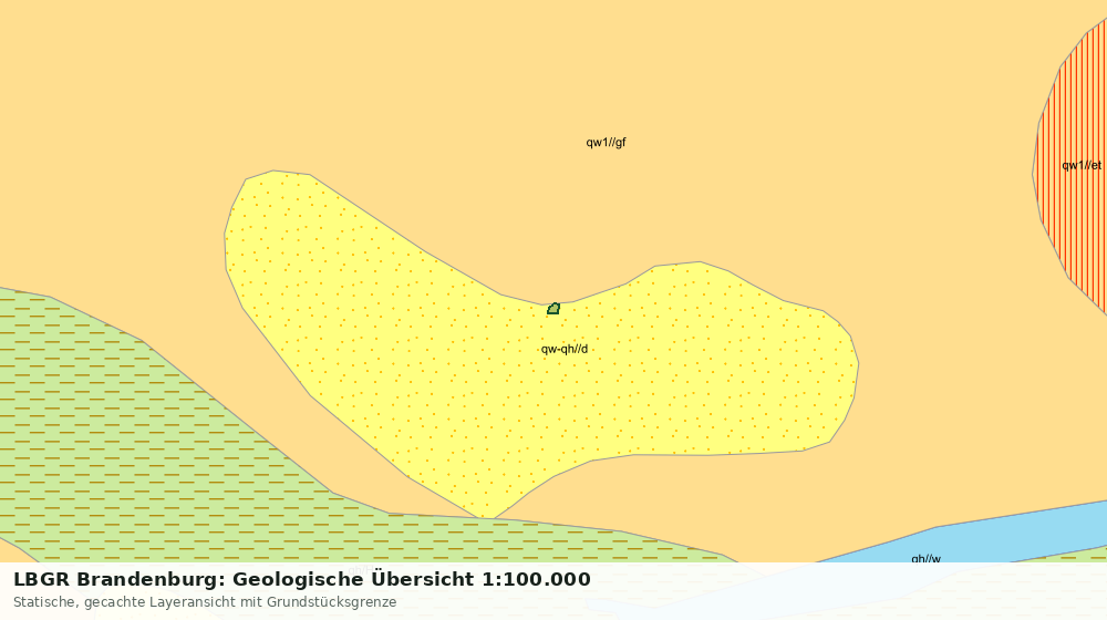 Statische Kartenansicht: LBGR Brandenburg: Geologische Übersicht 1:100.000