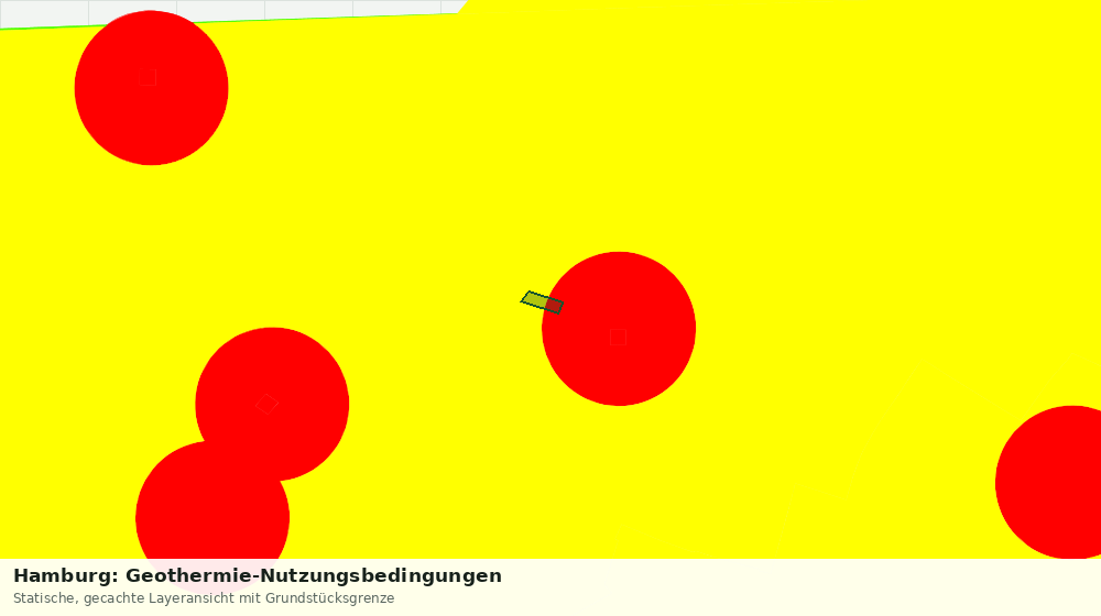 Statische Kartenansicht: Hamburg: Geothermie-Nutzungsbedingungen