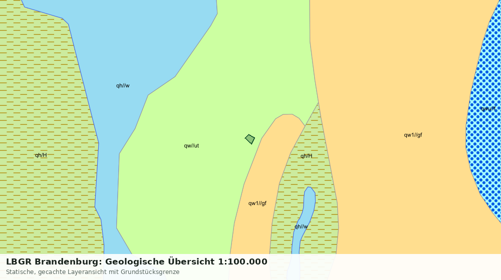 Statische Kartenansicht: LBGR Brandenburg: Geologische Übersicht 1:100.000