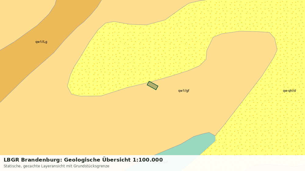 Statische Kartenansicht: LBGR Brandenburg: Geologische Übersicht 1:100.000