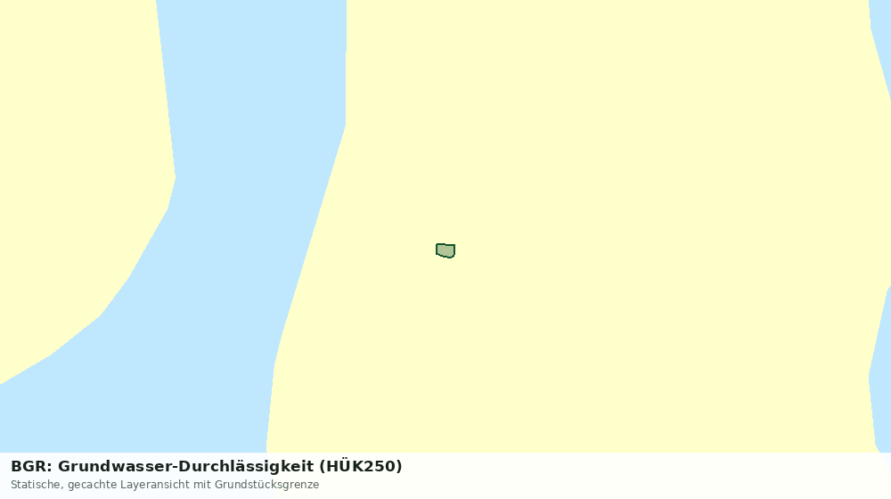 Statische Kartenansicht: BGR: Grundwasser-Durchlässigkeit (HÜK250)