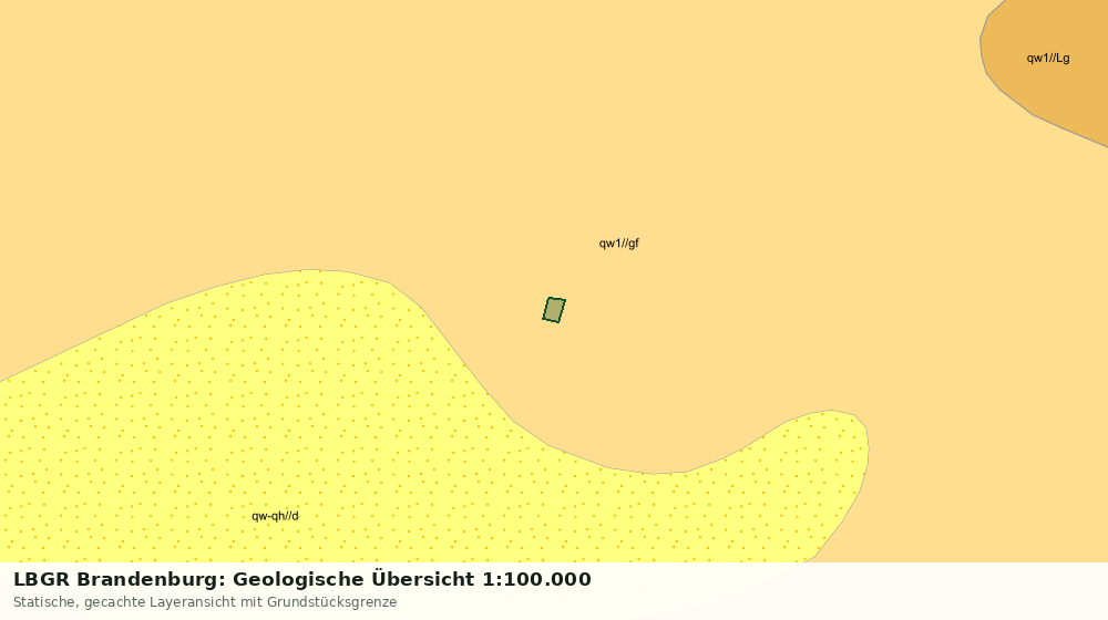 Statische Kartenansicht: LBGR Brandenburg: Geologische Übersicht 1:100.000