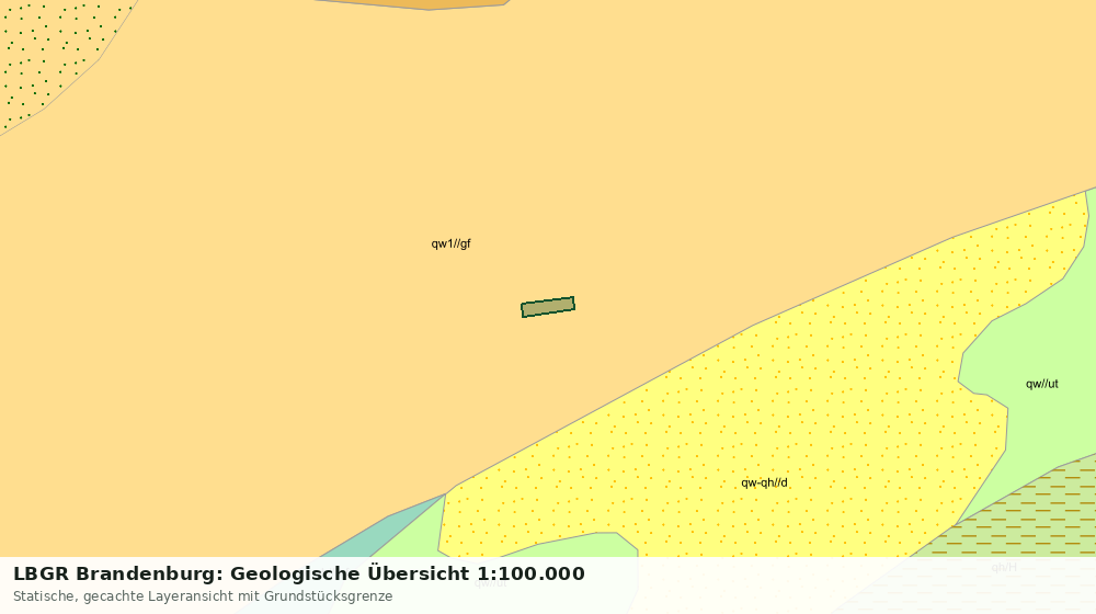 Statische Kartenansicht: LBGR Brandenburg: Geologische Übersicht 1:100.000