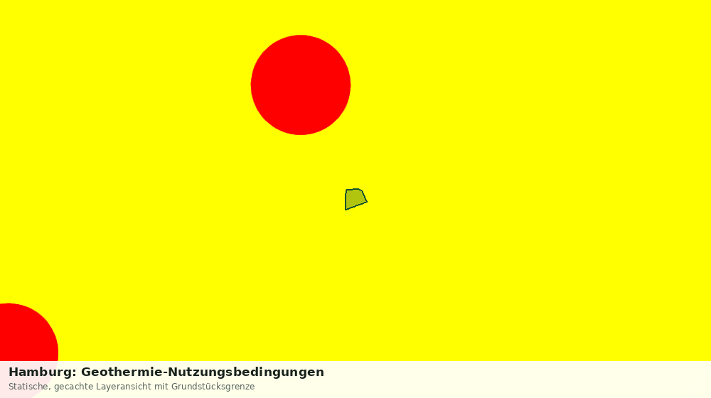 Statische Kartenansicht: Hamburg: Geothermie-Nutzungsbedingungen