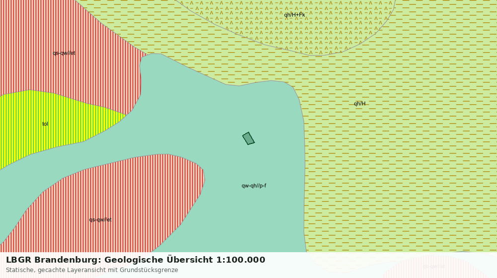 Statische Kartenansicht: LBGR Brandenburg: Geologische Übersicht 1:100.000