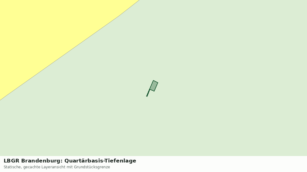 Statische Kartenansicht: LBGR Brandenburg: Quartärbasis-Tiefenlage