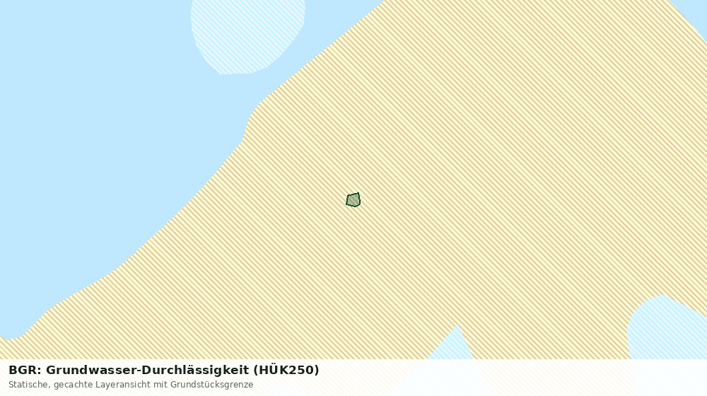 Statische Kartenansicht: BGR: Grundwasser-Durchlässigkeit (HÜK250)