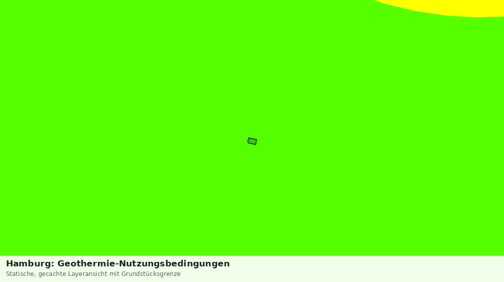 Statische Kartenansicht: Hamburg: Geothermie-Nutzungsbedingungen