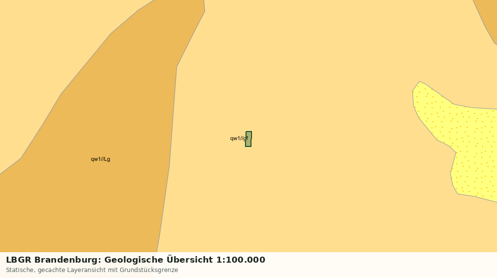 Statische Kartenansicht: LBGR Brandenburg: Geologische Übersicht 1:100.000
