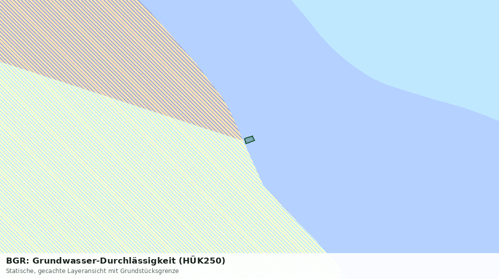 Statische Kartenansicht: BGR: Grundwasser-Durchlässigkeit (HÜK250)