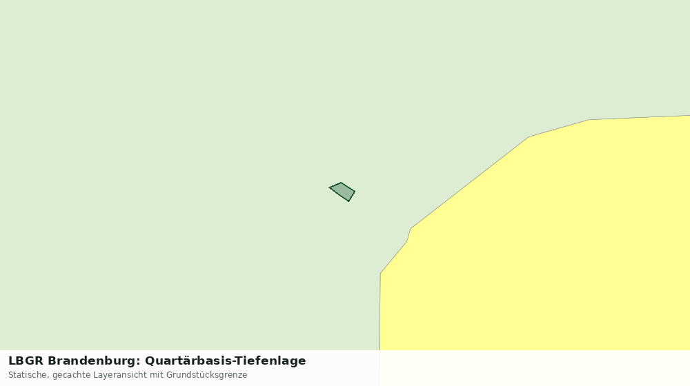 Statische Kartenansicht: LBGR Brandenburg: Quartärbasis-Tiefenlage