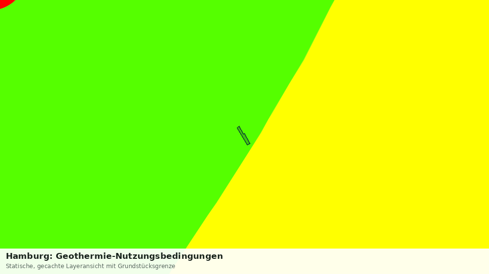 Statische Kartenansicht: Hamburg: Geothermie-Nutzungsbedingungen