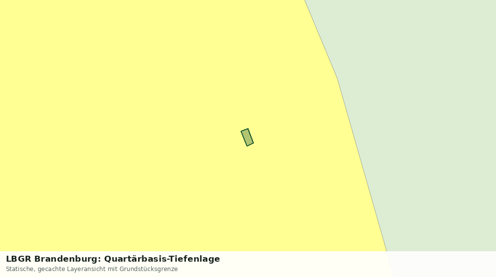 Statische Kartenansicht: LBGR Brandenburg: Quartärbasis-Tiefenlage