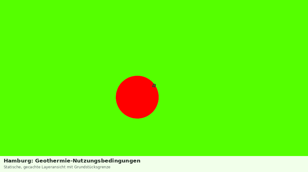 Statische Kartenansicht: Hamburg: Geothermie-Nutzungsbedingungen