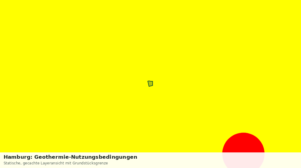 Statische Kartenansicht: Hamburg: Geothermie-Nutzungsbedingungen