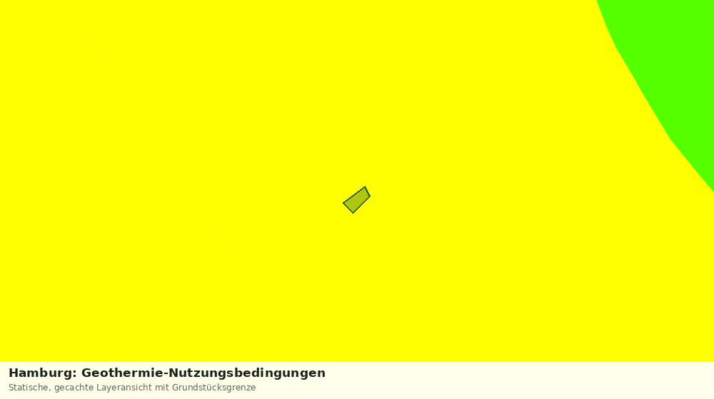 Statische Kartenansicht: Hamburg: Geothermie-Nutzungsbedingungen