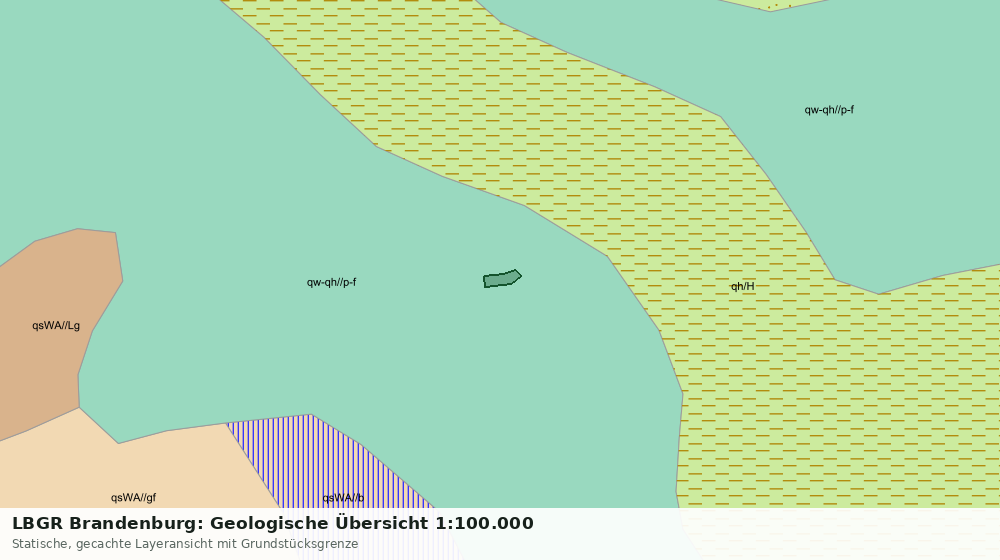 Statische Kartenansicht: LBGR Brandenburg: Geologische Übersicht 1:100.000