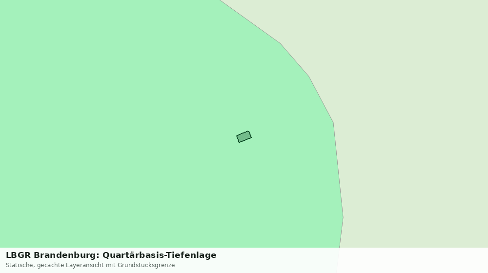 Statische Kartenansicht: LBGR Brandenburg: Quartärbasis-Tiefenlage