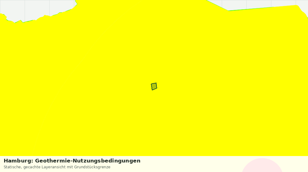 Statische Kartenansicht: Hamburg: Geothermie-Nutzungsbedingungen