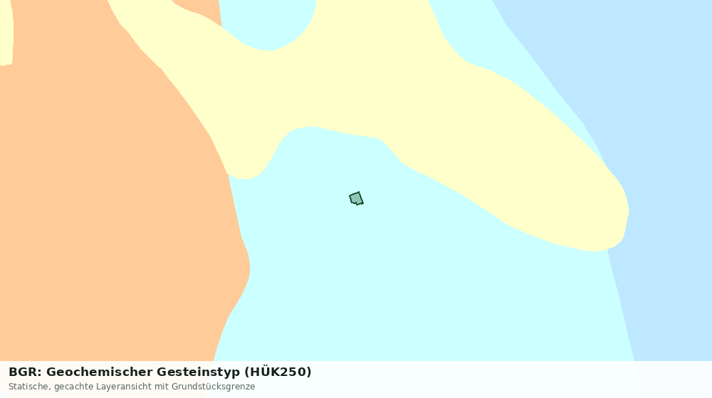 Statische Kartenansicht: BGR: Geochemischer Gesteinstyp (HÜK250)