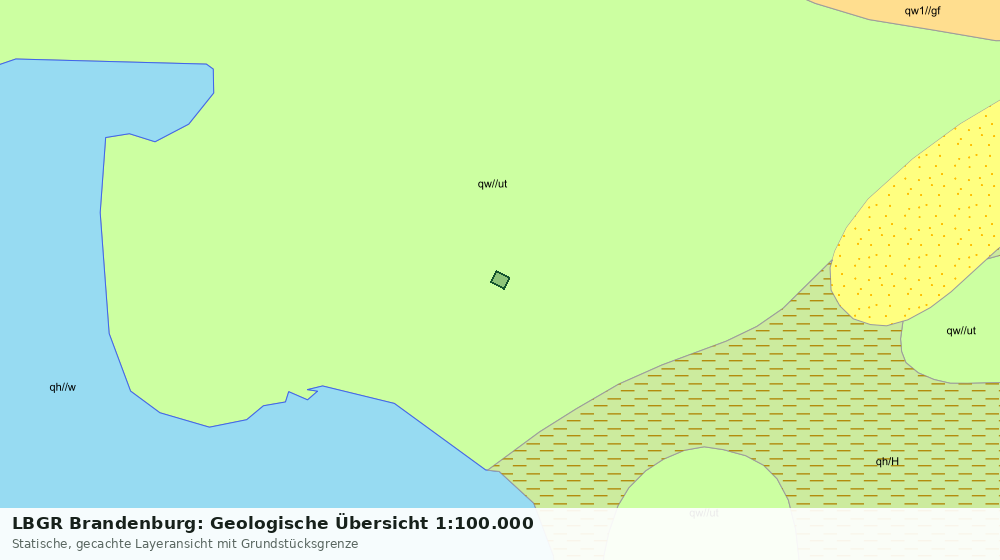 Statische Kartenansicht: LBGR Brandenburg: Geologische Übersicht 1:100.000