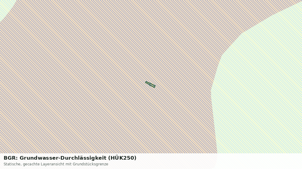 Statische Kartenansicht: BGR: Grundwasser-Durchlässigkeit (HÜK250)