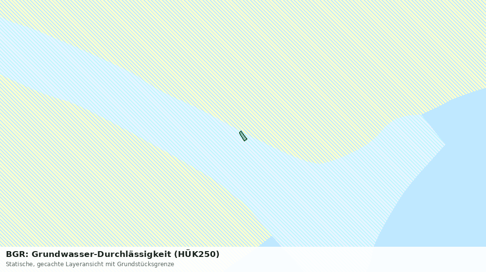 Statische Kartenansicht: BGR: Grundwasser-Durchlässigkeit (HÜK250)