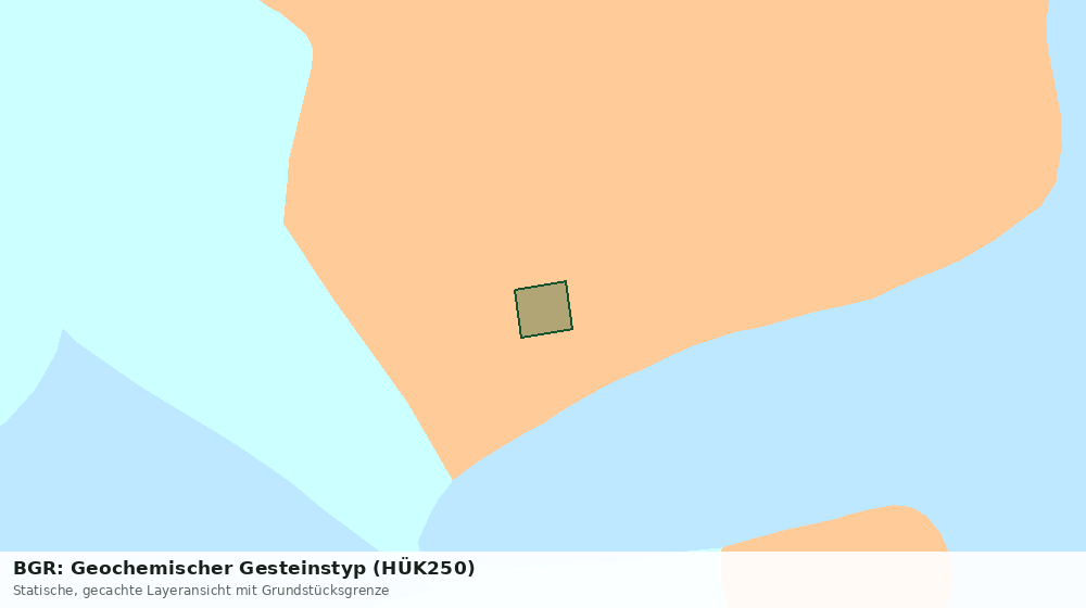 Statische Kartenansicht: BGR: Geochemischer Gesteinstyp (HÜK250)