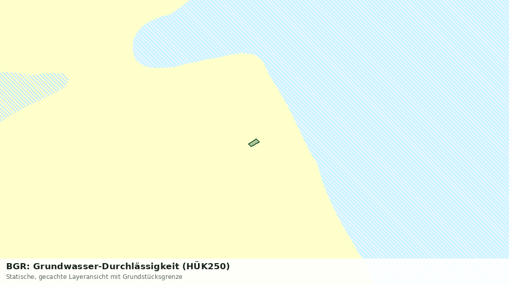Statische Kartenansicht: BGR: Grundwasser-Durchlässigkeit (HÜK250)