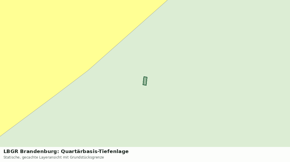 Statische Kartenansicht: LBGR Brandenburg: Quartärbasis-Tiefenlage