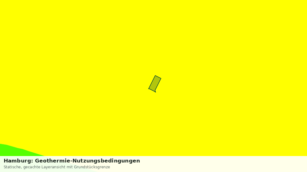 Statische Kartenansicht: Hamburg: Geothermie-Nutzungsbedingungen