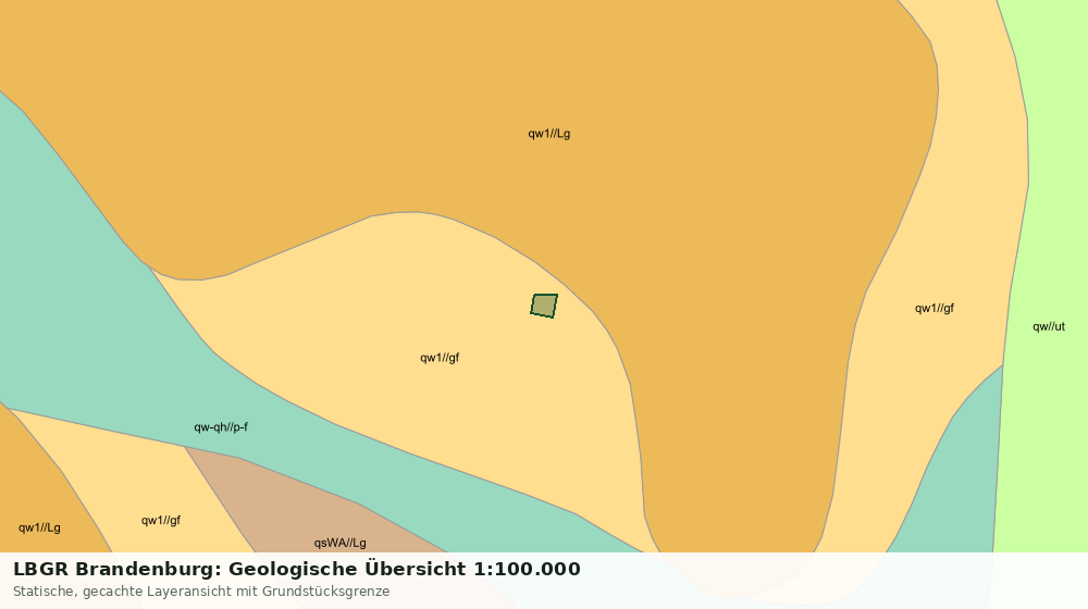 Statische Kartenansicht: LBGR Brandenburg: Geologische Übersicht 1:100.000
