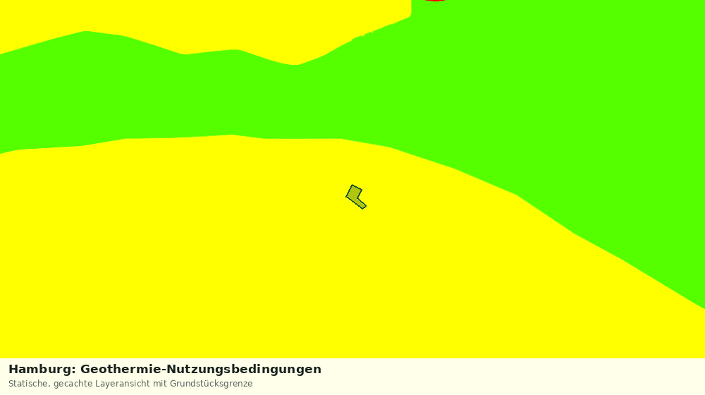 Statische Kartenansicht: Hamburg: Geothermie-Nutzungsbedingungen