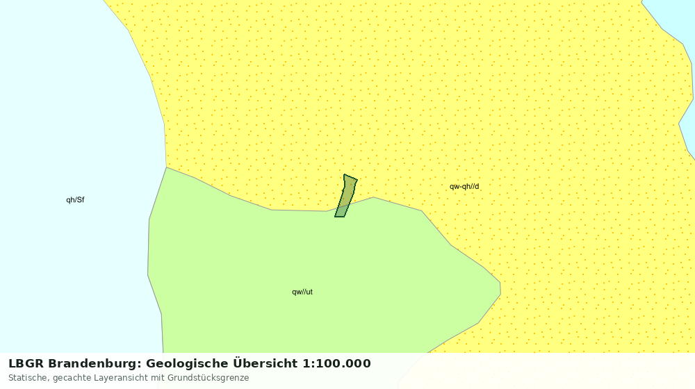 Statische Kartenansicht: LBGR Brandenburg: Geologische Übersicht 1:100.000