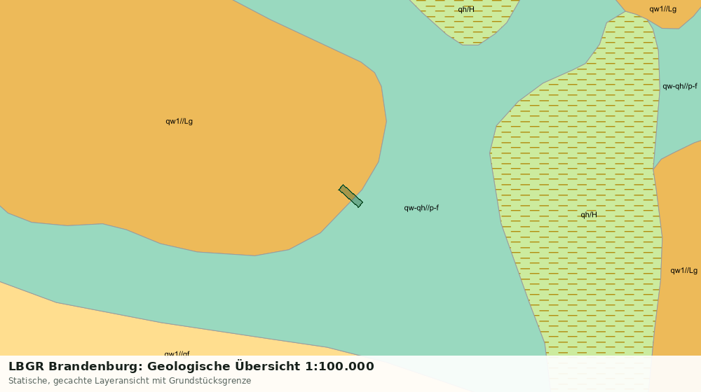 Statische Kartenansicht: LBGR Brandenburg: Geologische Übersicht 1:100.000