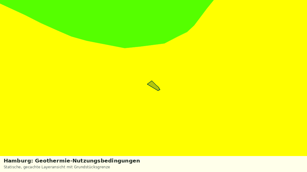 Statische Kartenansicht: Hamburg: Geothermie-Nutzungsbedingungen
