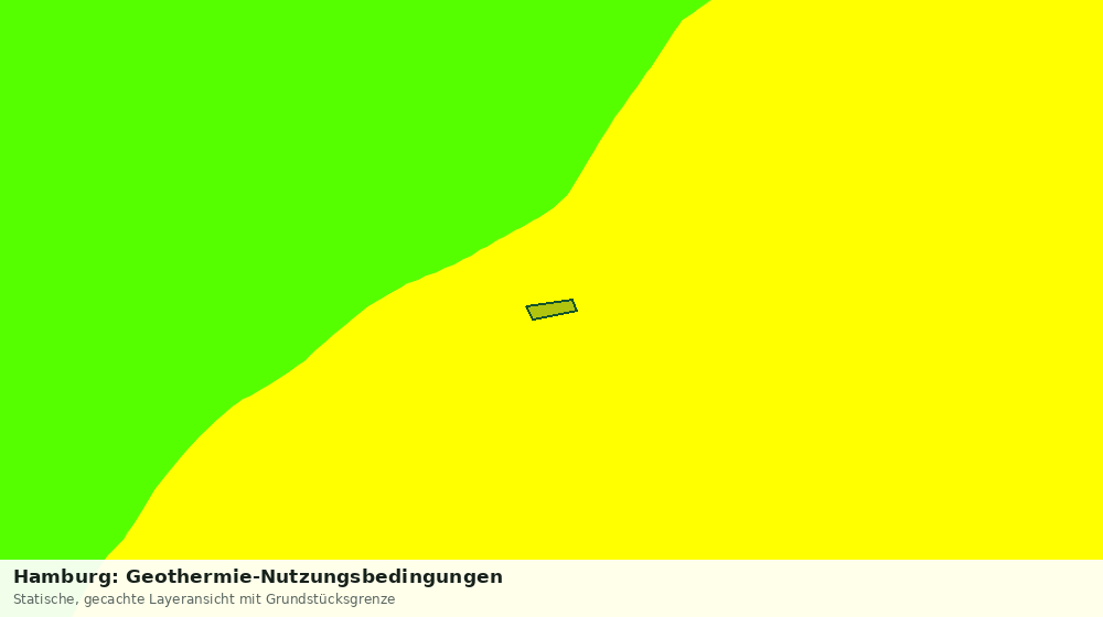 Statische Kartenansicht: Hamburg: Geothermie-Nutzungsbedingungen