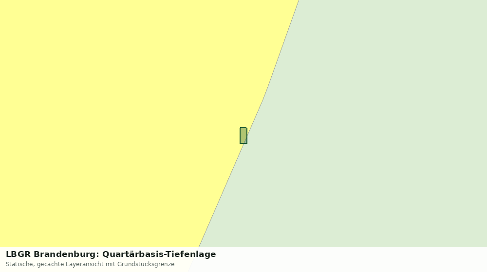 Statische Kartenansicht: LBGR Brandenburg: Quartärbasis-Tiefenlage