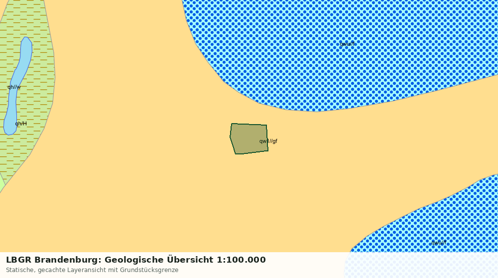 Statische Kartenansicht: LBGR Brandenburg: Geologische Übersicht 1:100.000