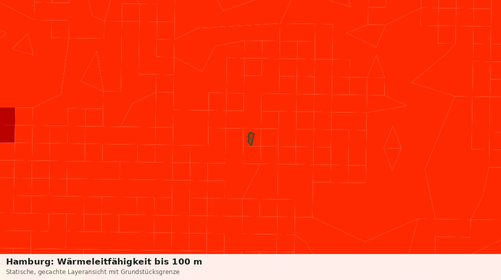 Statische Kartenansicht: Hamburg: Wärmeleitfähigkeit bis 100 m