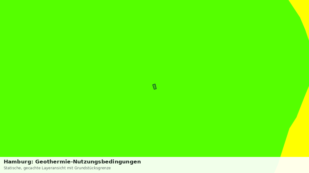 Statische Kartenansicht: Hamburg: Geothermie-Nutzungsbedingungen